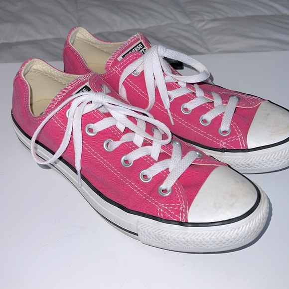 Converse Pink and White Women's Sneakers - Picture 1 of 7
